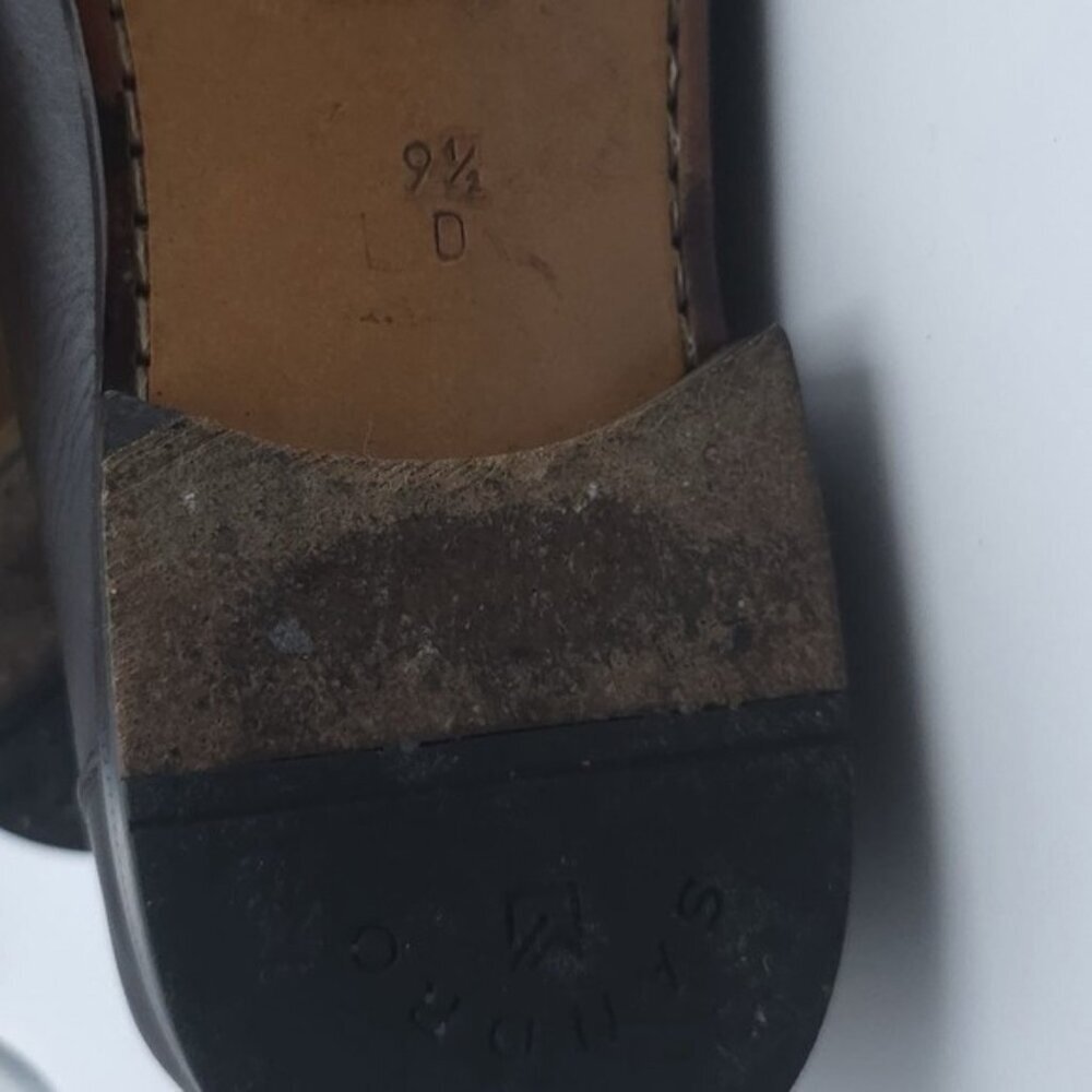 SANDRO MISTER Men's Brown Leather Loafers Shoes Size 9.5 D SPAIN🇪🇸MADE BRN-SY - Picture 13 of 13